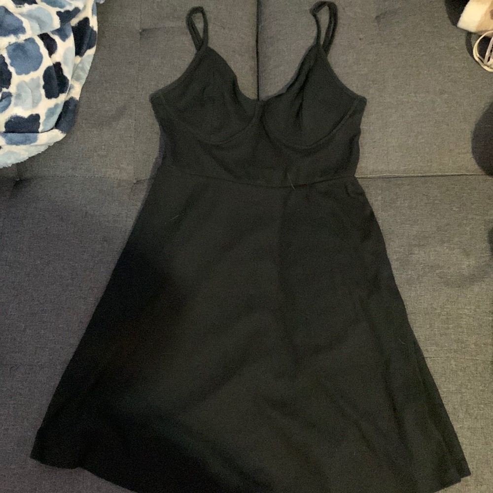 Black Flowy Mini Dress